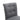 Dining chair backrest in dark grey fabric with four button tuft details