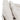 White chenille sofa armrest and seat cushion with textured fabric and curved seam