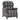 Grey plaid recliner chair with matching footrest extended and side arms.