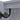 Hinges and mounting hardware on one-door LED mirror cabinet, open view