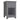 Grey bedside table storage cabinet with drawer and open lower compartment
