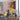 Blue and yellow kids activity playset with slide and basketball hoop, climbing panels