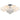 Contemporary LED semi-recessed ceiling luminaire with crystal accent and white acrylic shades