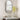 Black oval bathroom wall mirror, 70cm height, slim metal frame
