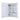 Open 45cm rectangular LED mirror cabinet interior with two glass shelves, one door