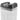 Clear airtight food storage container with black clasp lid and locking clip