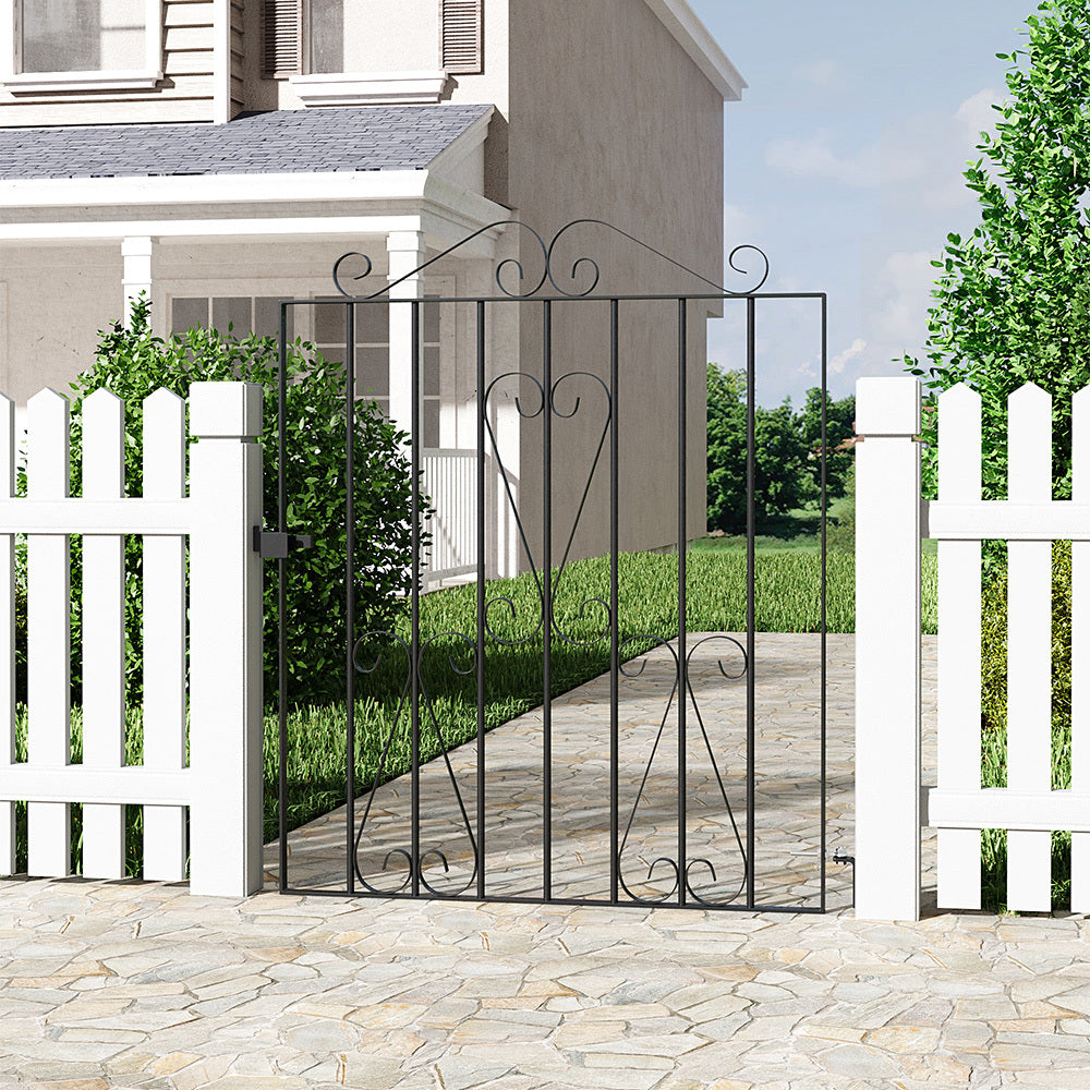 63.5cm H Metal Garden Gate Fence Gate
