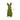 24cm moss standing bunny rabbit decoration with size markings