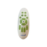 LED pendant light remote control with buttons for on, off, dim, and color modes