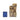 Wood-effect solar water fountain with three-tier cascade, small solar panel