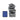 Cascading rock water fountain with solar panel, dark gray stone look