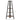 5-tier trapezoidal plant stand with size markings: 70cm wide, 160.5cm tall