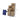 Solar water fountain, wood-style tiers: 48cm tall, 27cm wide, 28cm deep