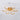 Golden acrylic LED semi-flush mount ceiling light, 5-ring design, 58cm width