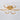 Gold acrylic LED semi-flush mount ceiling light showing five ring frames and central housing