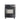 Front view of black portable ceramic gas heater with mesh safety guard and burner chamber