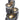 4-tier fountain with warm LED glow and cascading water over gray bowls