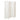 White foldable rattan room divider with 4 woven panels and rounded tops