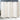 White woven rattan foldable room divider with multiple panels, rounded tops, and legs