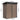 Metal garden tool storage shed with rooftop, size diagram with labeled dimensions