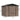 Metal tool storage shed with rooftop, front view showing labeled size dimensions.