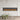 Black recessed electric fireplace with orange flame effect behind a glass viewing window.