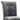 Dark gray velvet-look dining chair backrest with button tufting and cushioned sides.