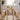Natural wood dining set: table with two matching bench stools