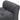Close-up of gray padded arm and seat cushion on button-tufted storage bench