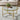 Round tempered glass coffee table with gold metal frame and two-tier design