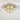 Square crystal LED ceiling light, 30cm x 30cm x 14cm, chrome frame and clear prisms