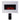 White electric fireplace mantel with red LED flame; included black remote control